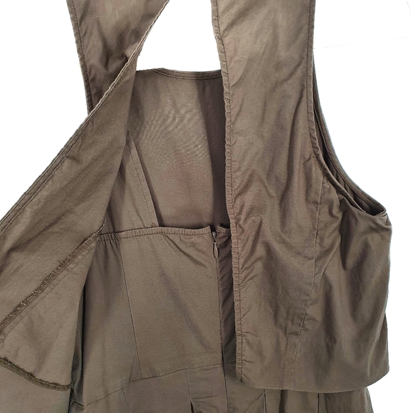 Banana Republic Layered Poplin Fit And Flare Dress - Picture 4 of 6